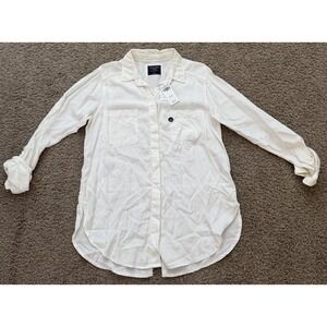 Abercrombie‎ And Fitch Button Up Shirt Womens  White Small